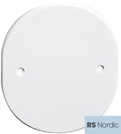 Blanking cover 1,5-Hole RS PURE WHITE