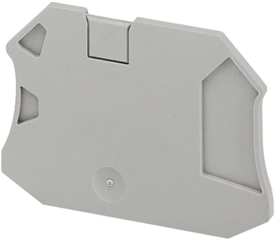 Schneider Electric Linergy TR End Plate for NSYTRV43 Terminal Block, Grey