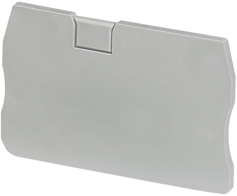 Schneider Electric NSYTRACR22 Linergy TR End Cover for Terminal Block, 2.5 mm² 2-Point, Grey
