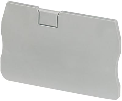 Schneider Electric NSYTRACR22 Linergy TR End Cover for Terminal Block, 2.5 mm² 2-Point, Grey