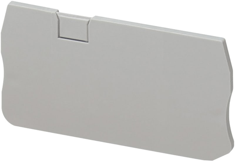 Schneider Electric NSYTRACR23 Linergy TR End Cover for Terminal Block, 2.5 mm² 3-Point, Grey