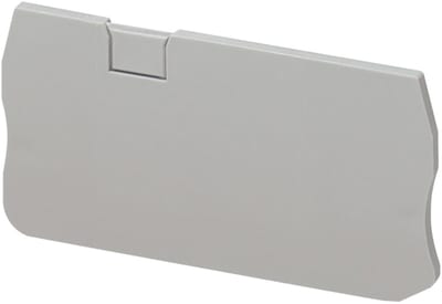 Schneider Electric NSYTRACR23 Linergy TR End Cover for Terminal Block, 2.5 mm² 3-Point, Grey