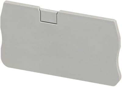 Schneider Electric NSYTRACR42 Linergy TR End Cover for Terminal Block, 4 mm² 2-Point, Grey
