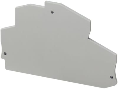 Schneider Electric NSYTRACRE24 Linergy TR End Cover for Terminal Block, 2.5 mm² 2-Point 4-Input, Grey