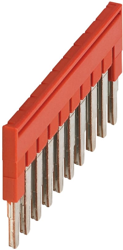 Jumper link 10 pole for 2,5mm² - red