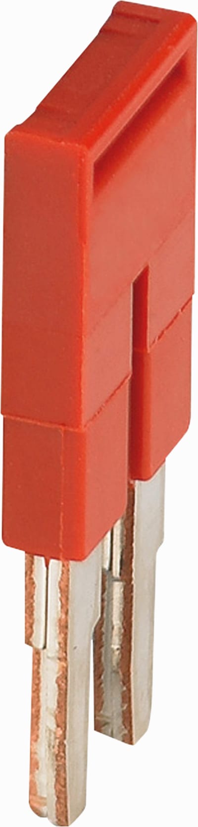 Jumper link 2 pole for 2,5mm² - red