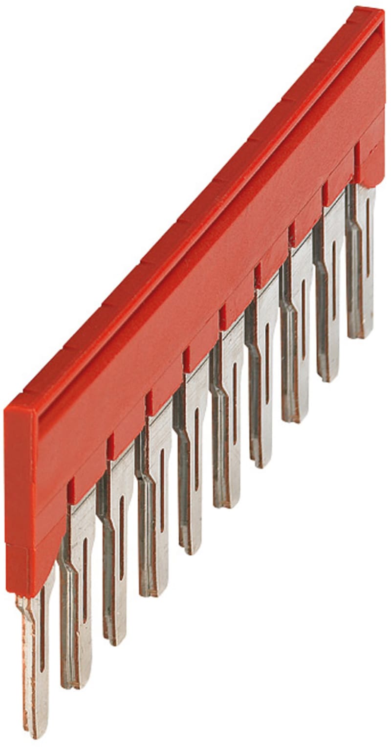 Jumper link 10 pole for 6mm² - red (NSYTRAL610)