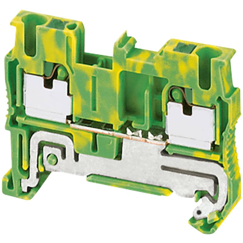 Schneider Electric NSYTRP22PE Linergy TR Push-In PE Terminal Block 2.5 mm² 2-Position