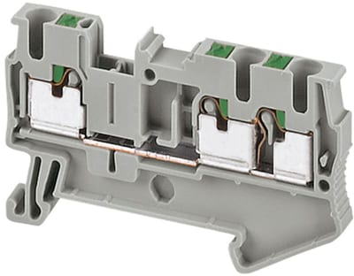 Schneider Electric NSYTRP23 Linergy TR Push-In Terminal Block 2.5 mm² Grey 3-Point