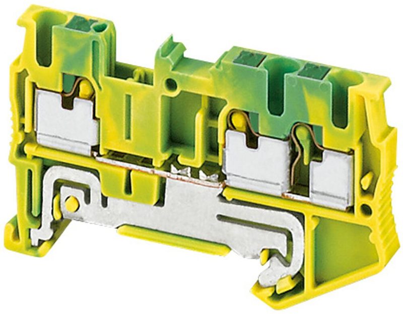 Schneider Electric NSYTRP23PE Linergy TR Push-In PE Terminal Block 2.5 mm² 3-Position