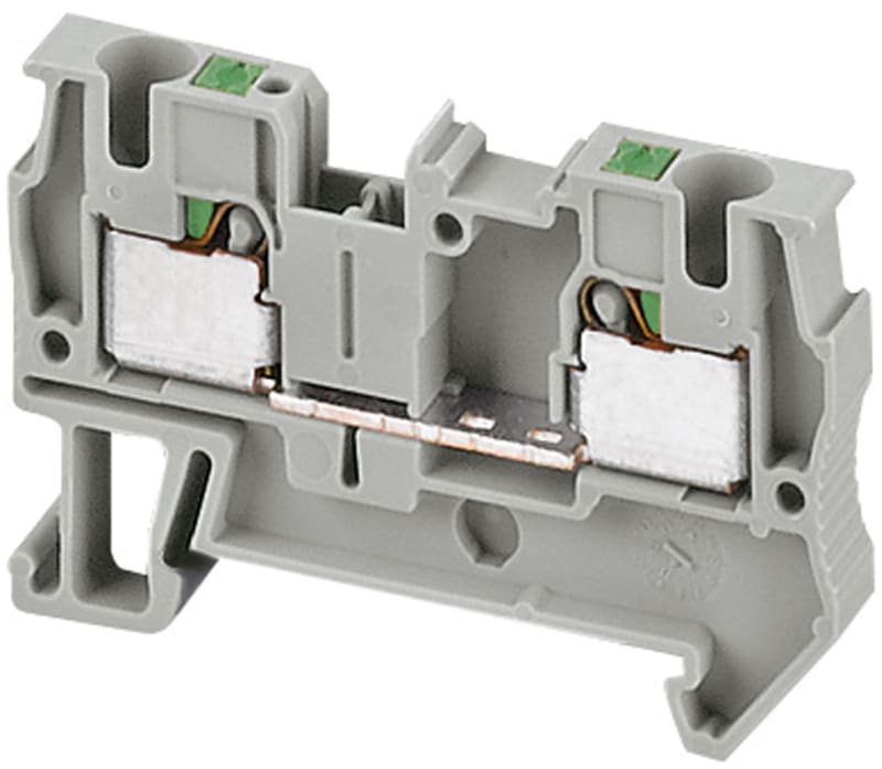 Schneider Electric NSYTRP42 Linergy TR Push-In Feed-Through Terminal Block 4 mm² Grey 2-Position