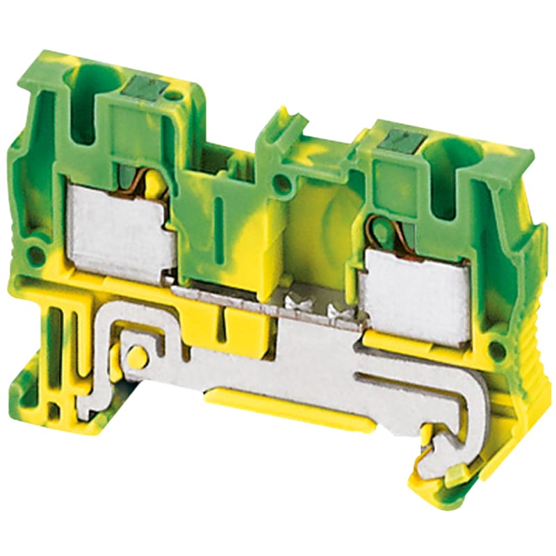 Schneider Electric NSYTRP42PE Linergy TR Push-In PE Terminal Block 4 mm² 2-Position