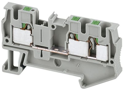 Schneider Electric NSYTRP43 Linergy TR Push-In Terminal Block 4 mm² Grey 3-Point