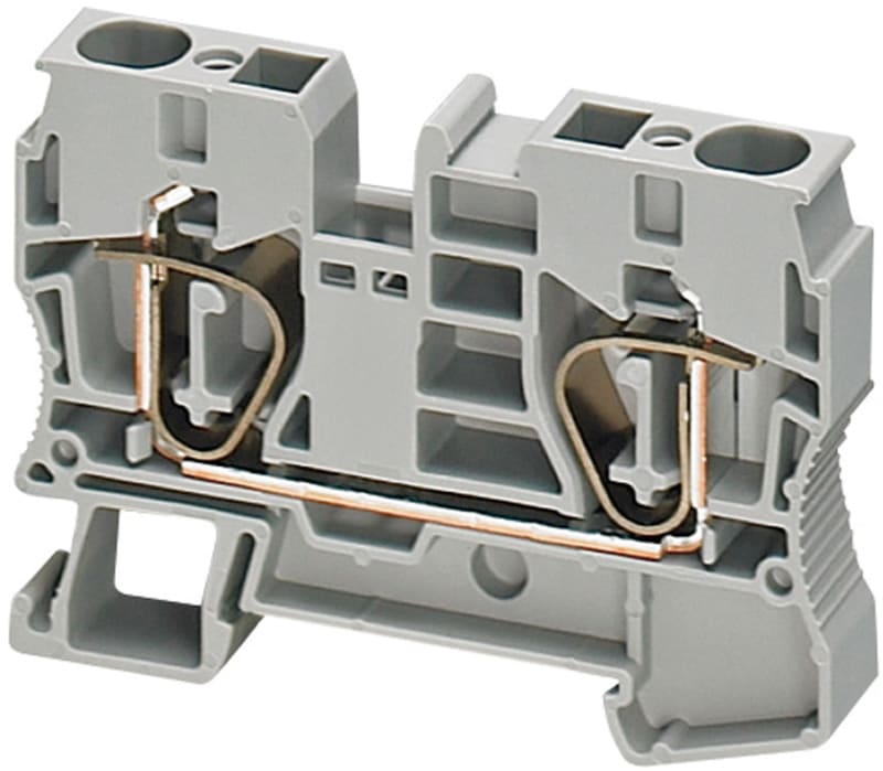 Terminal block, spring 10mm² grey 2P (NSYTRR102)