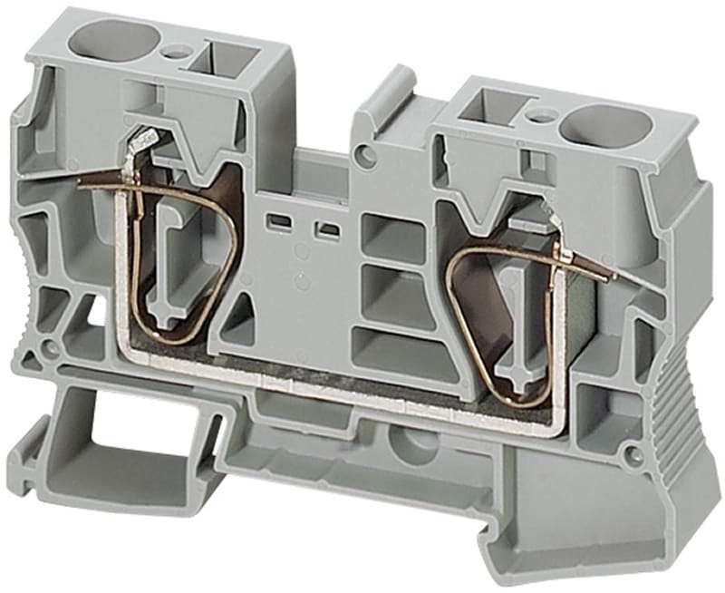Terminal block, spring 16mm² grey 2P (NSYTRR162)