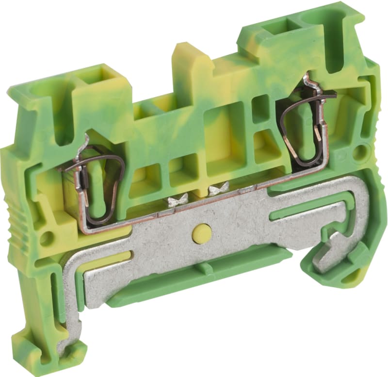 Terminal block, spring 2.5mm² PE 2P (NSYTRR22PE)