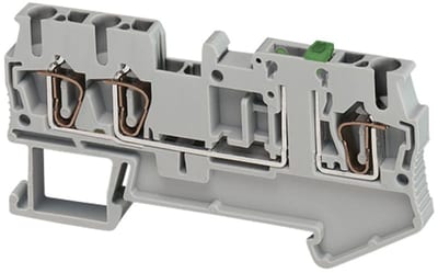 Schneider Electric NSYTRR23SC Linergy TR Spring-Cage Blade Disconnect Terminal 2.5 mm squared 3P Grey