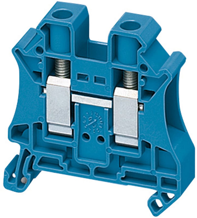 DIN-rail terminal 10mm² blue 2P (NSYTRV102BL)