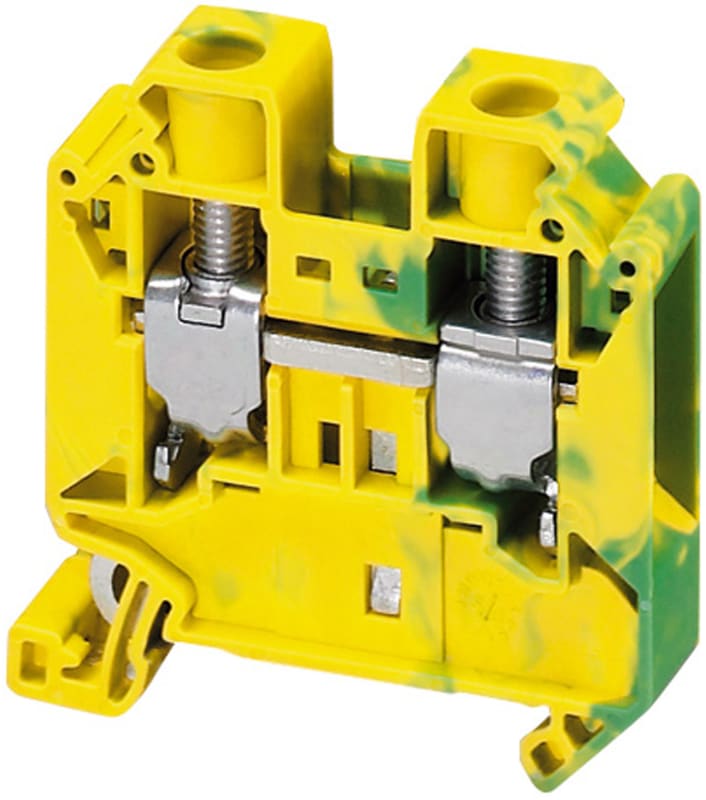 DIN-rail terminal 16mm² PE 2P (NSYTRV162PE)