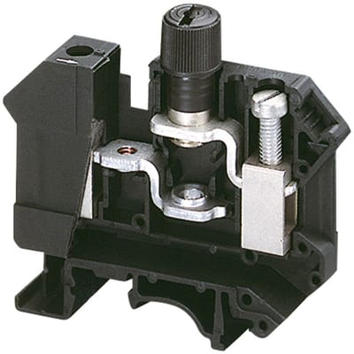 Fuse terminal, 5X20 16mm² black 2P