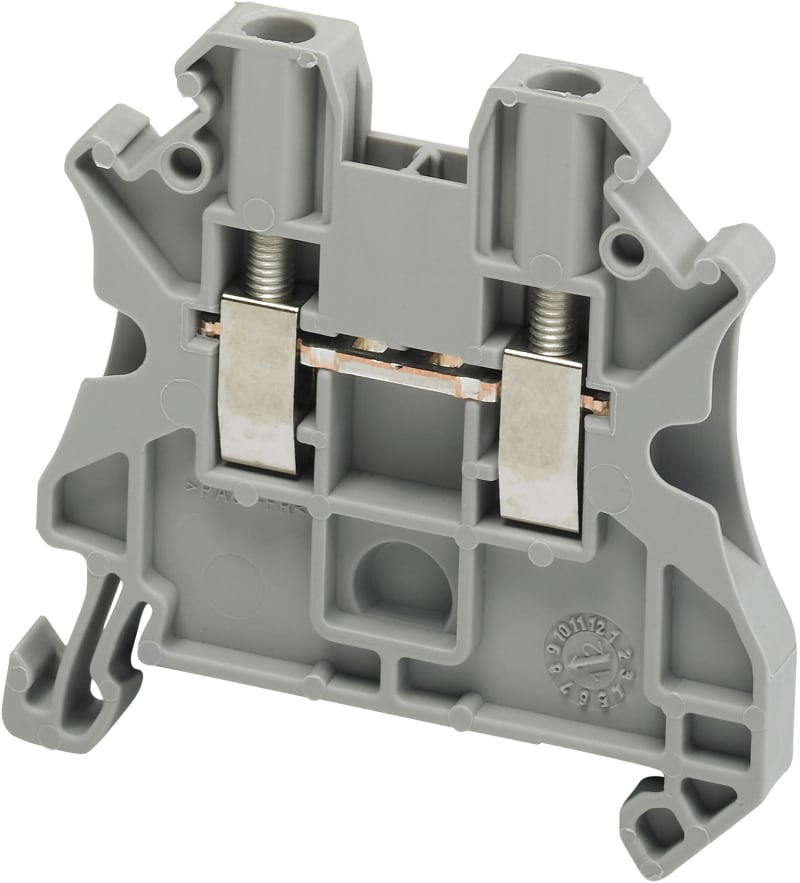 DIN-rail terminal 2,5mm² grey 2P (NSYTRV22)