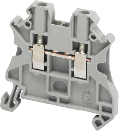 DIN-rail terminal 2,5mm² grey 2P