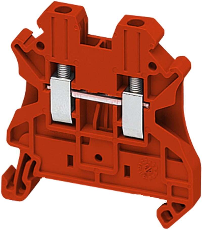 DIN-rail terminal 2,5mm² red 2P (NSYTRV22RD)