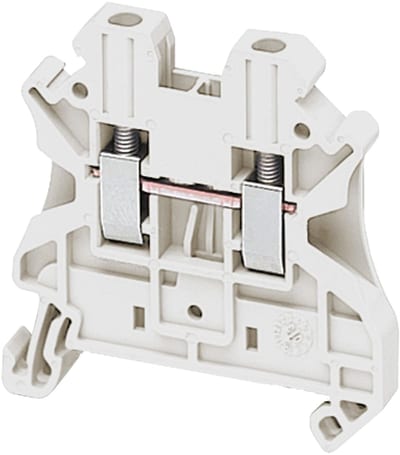 DIN-rail terminal 2,5mm² white 2P