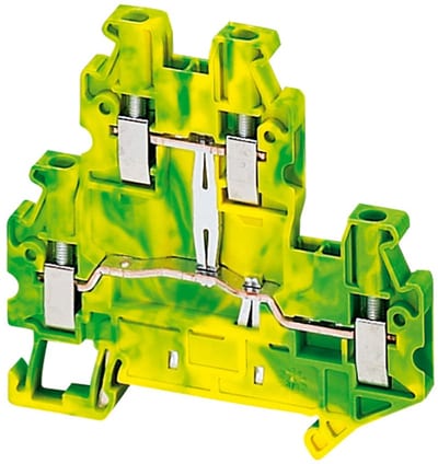 DIN-rail terminal 2,5mm² PE 4P 2-TIER