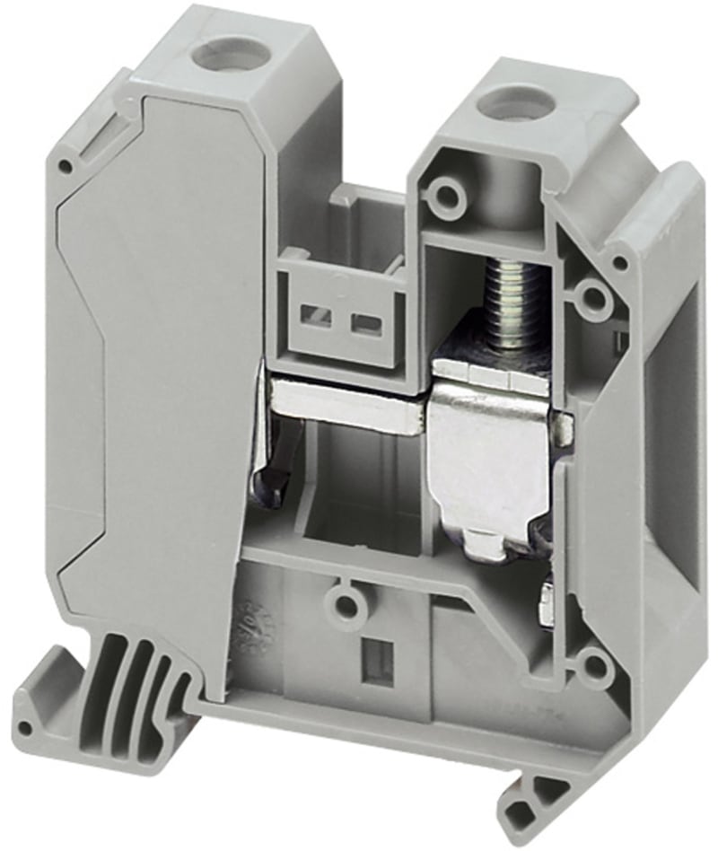 DIN-rail terminal 35mm² grey 2P (NSYTRV352)