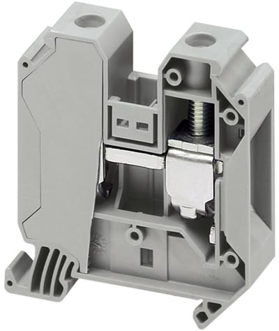 DIN-rail terminal 35mm² grey 2P
