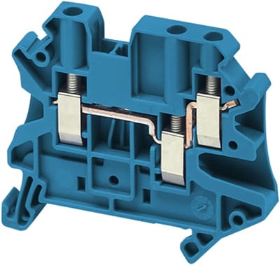 DIN-rail terminal 4mm² blue 3P