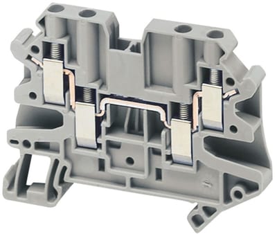 DIN-rail terminal 4mm² grey 4P