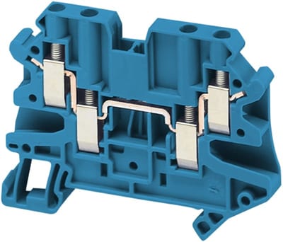 DIN-rail terminal 4mm² blue 4P