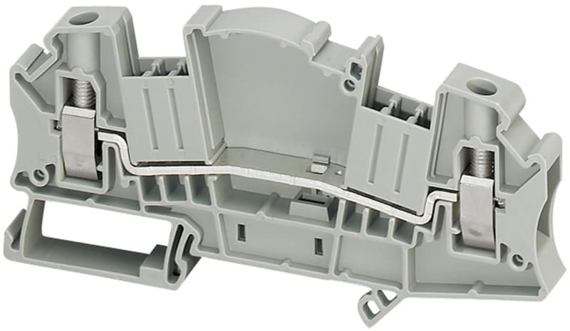 DIN-rail terminal measurement 6mm² GREY2P (NSYTRV62TT)
