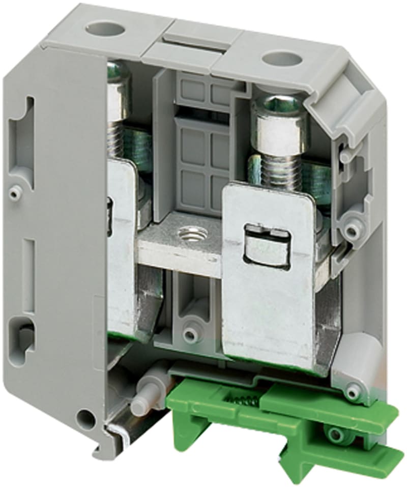 DIN-rail terminal 70mm² grey 2P (NSYTRV702)