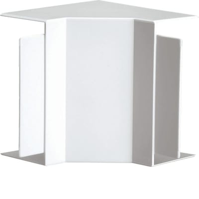 Hager Systemer Internal corner for LF 60x90 mm trunking, moulded ABS, white RAL 9016 LF6009049016