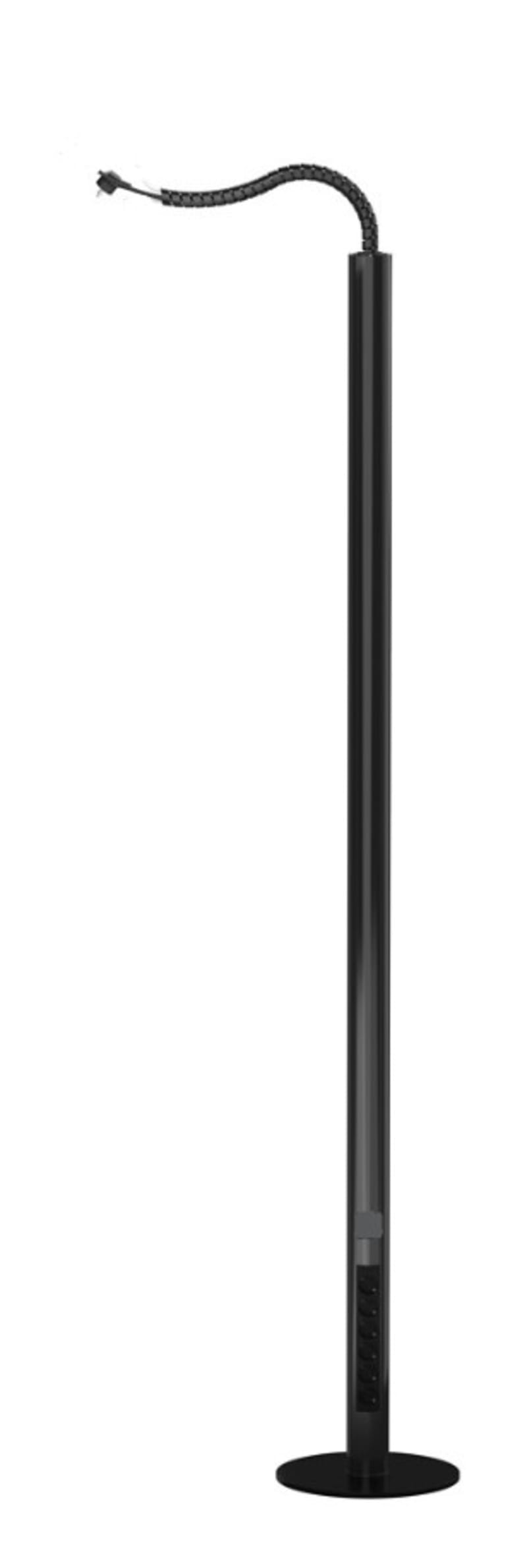 Utu PRPG600B Portable Power Column, Black, 6 Sockets, 5 m Lead