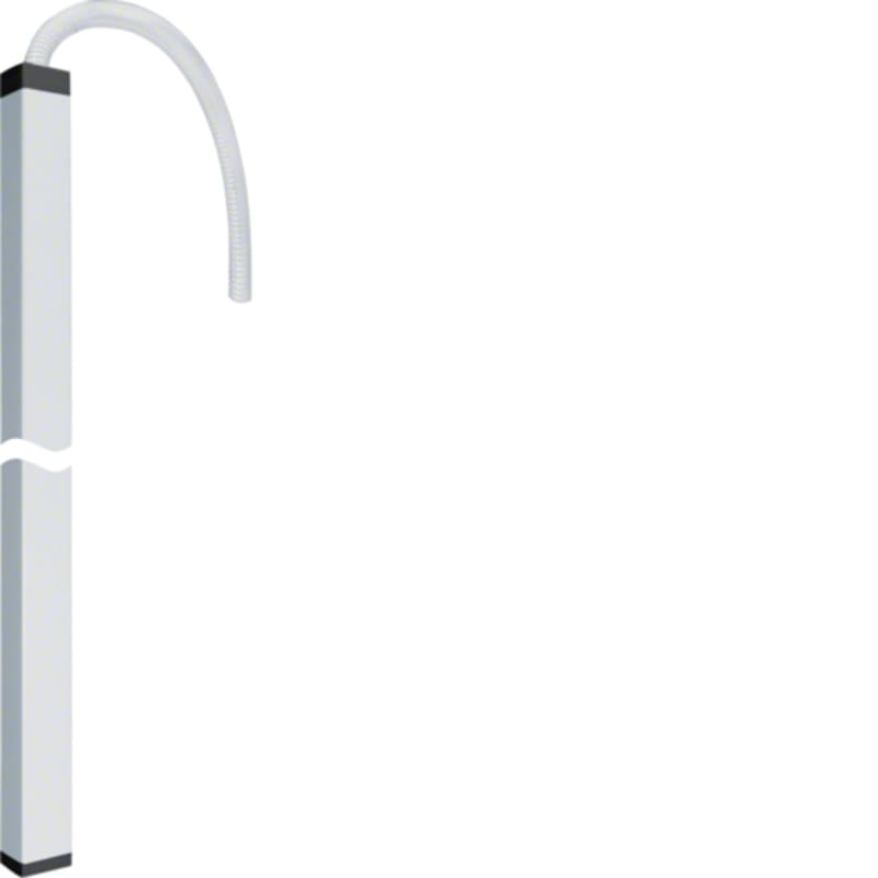 Utu DAF8020009016 Single-Sided Service Pole with Heavy Base, 2 m, White RAL 9016