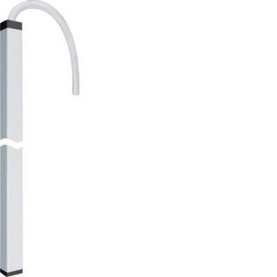 Utu DAF8020009016 Single-Sided Service Pole with Heavy Base, 2 m, White RAL 9016