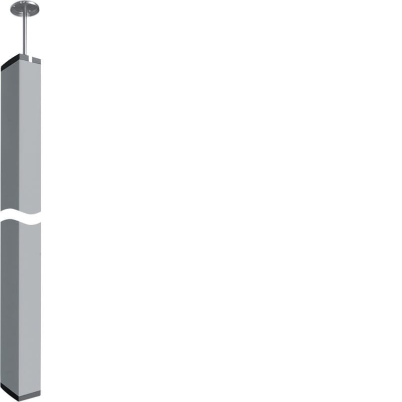 Utu DAS28028009016 Double-Span Service Pillar 2.8–3.1 m, White, Ø80 mm