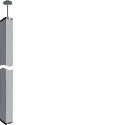 Utu DAS28028009016 Double-Span Service Pillar 2.8–3.1 m, White, Ø80 mm