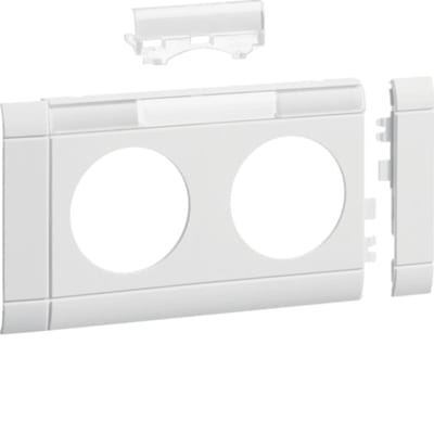 Frame with sign 2-V socket WHITE BRP