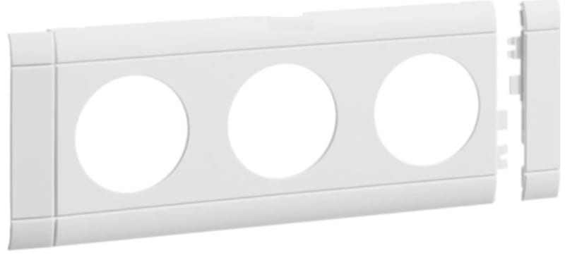 Hager Systemer Frame for 3-Way Channel Socket White BRP (GB080309016)