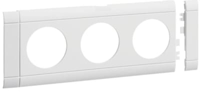 Hager Systemer Frame for 3-Way Channel Socket White BRP