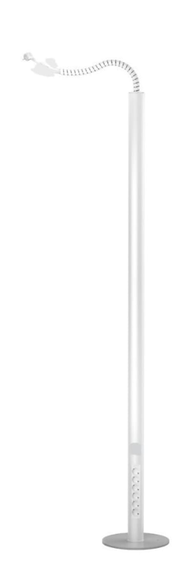 Utu PRP600 Portable Power Column, White, 6 Sockets, 5 m Lead