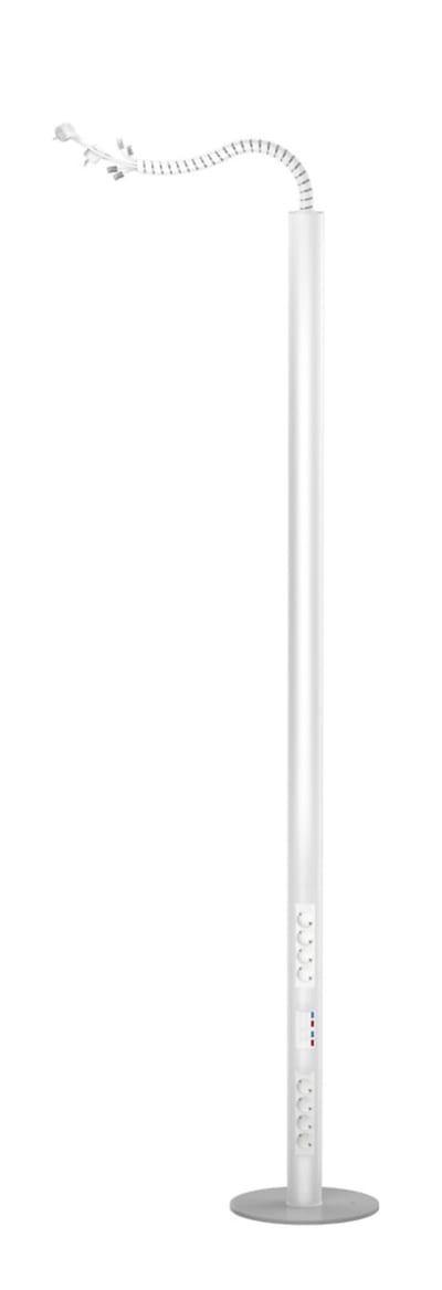Utu PRP-G444 Mobile Service Pillar, 8 Sockets + 4 FTP Data, White