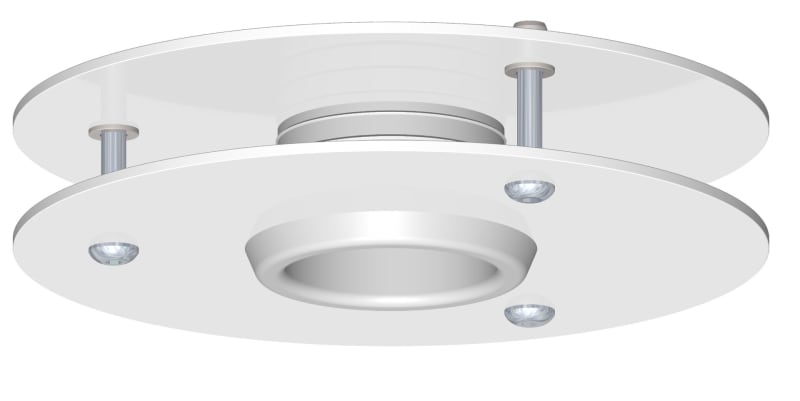 UTU PKK-T150 Ceiling-Mounted Branch Pole White Ø150 mm