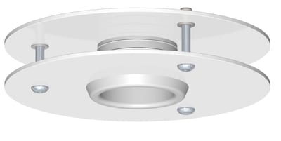 UTU PKK-T150 Ceiling-Mounted Branch Pole White Ø150 mm