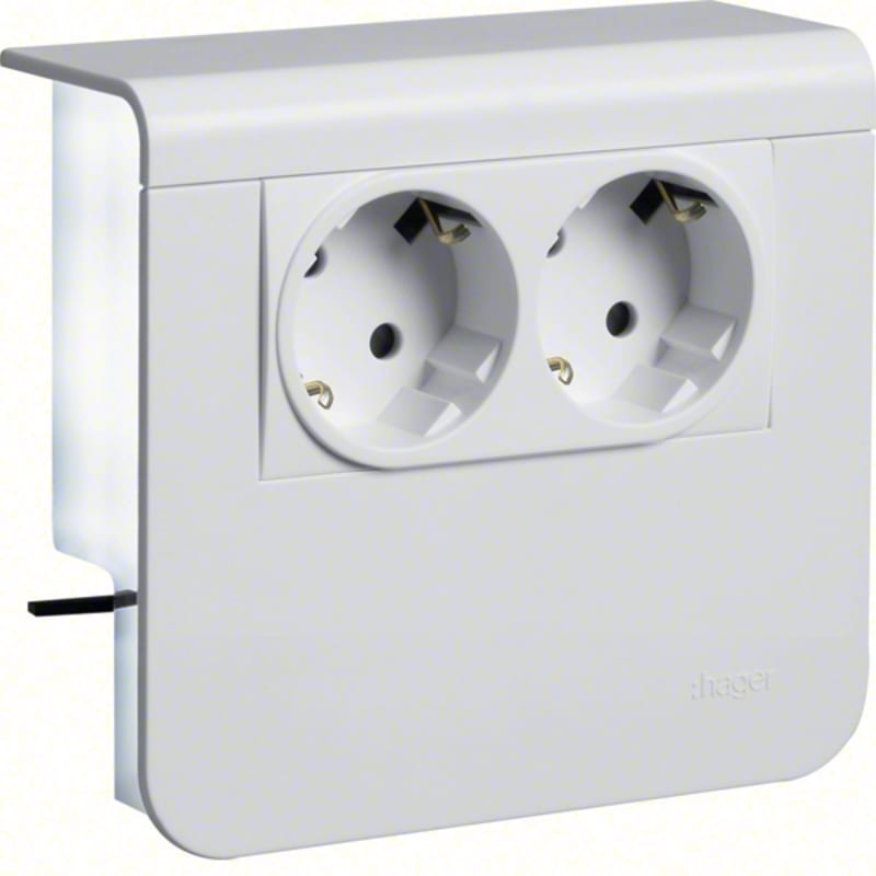 DOUBLE SOCKET SL 55mm white (SL200559009016)